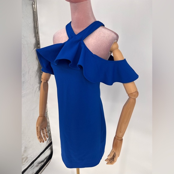 EUC Trina Trina Turk Jurnee Cold Shoulder Dress - Picture 8 of 13